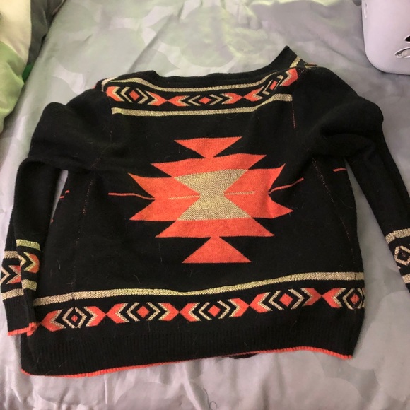 Tobi Aztec Print Handkerchief Cardigan - Picture 2 of 3